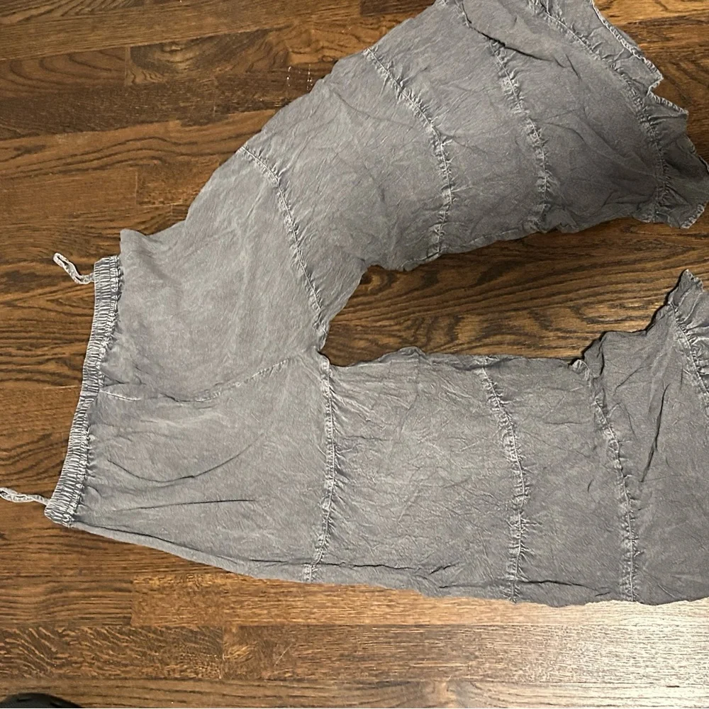 Gray Ruffled Pants - Picture 2 of 3